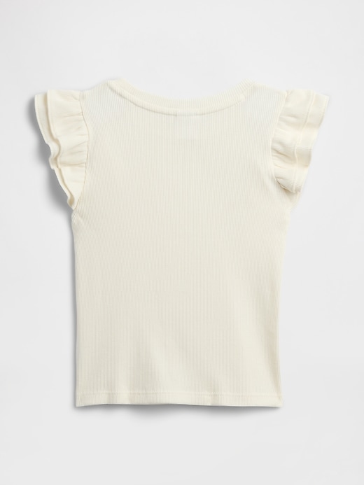 Image number 2 showing, babyGap Ribbed Flutter Sleeve T-Shirt