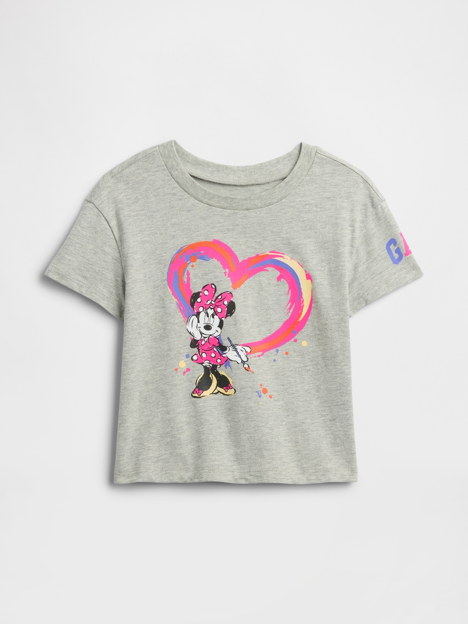 babyGap × Disney Graphic T-Shirt - Grey Heart Minnie Mouse