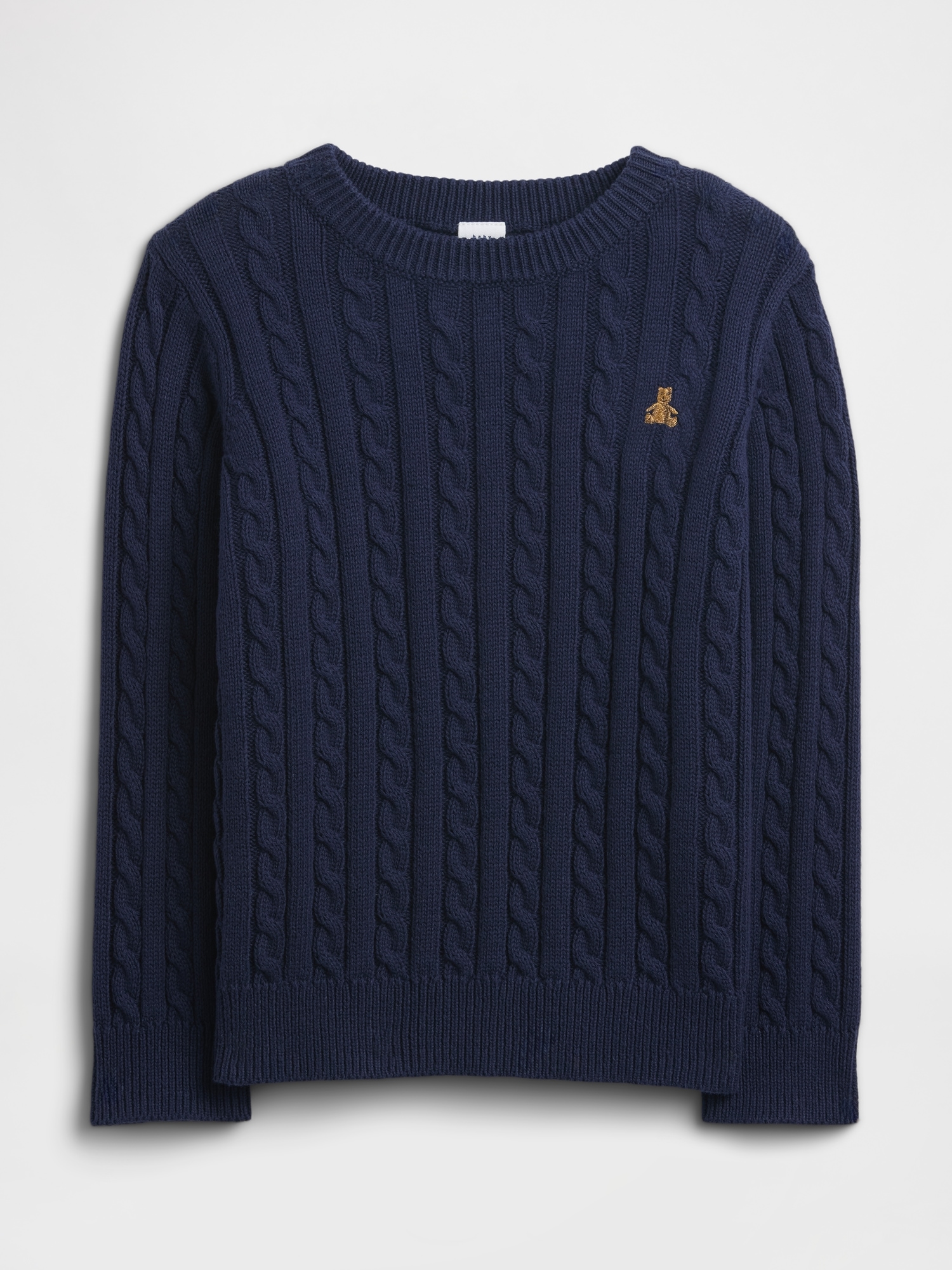 babyGap Cable-Knit Crewneck Sweater - New Navy Blue