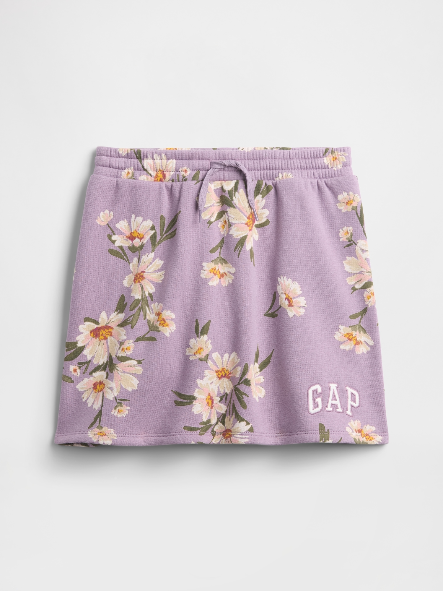 Kids Gap Logo Pull-On Skort - Purple Floral