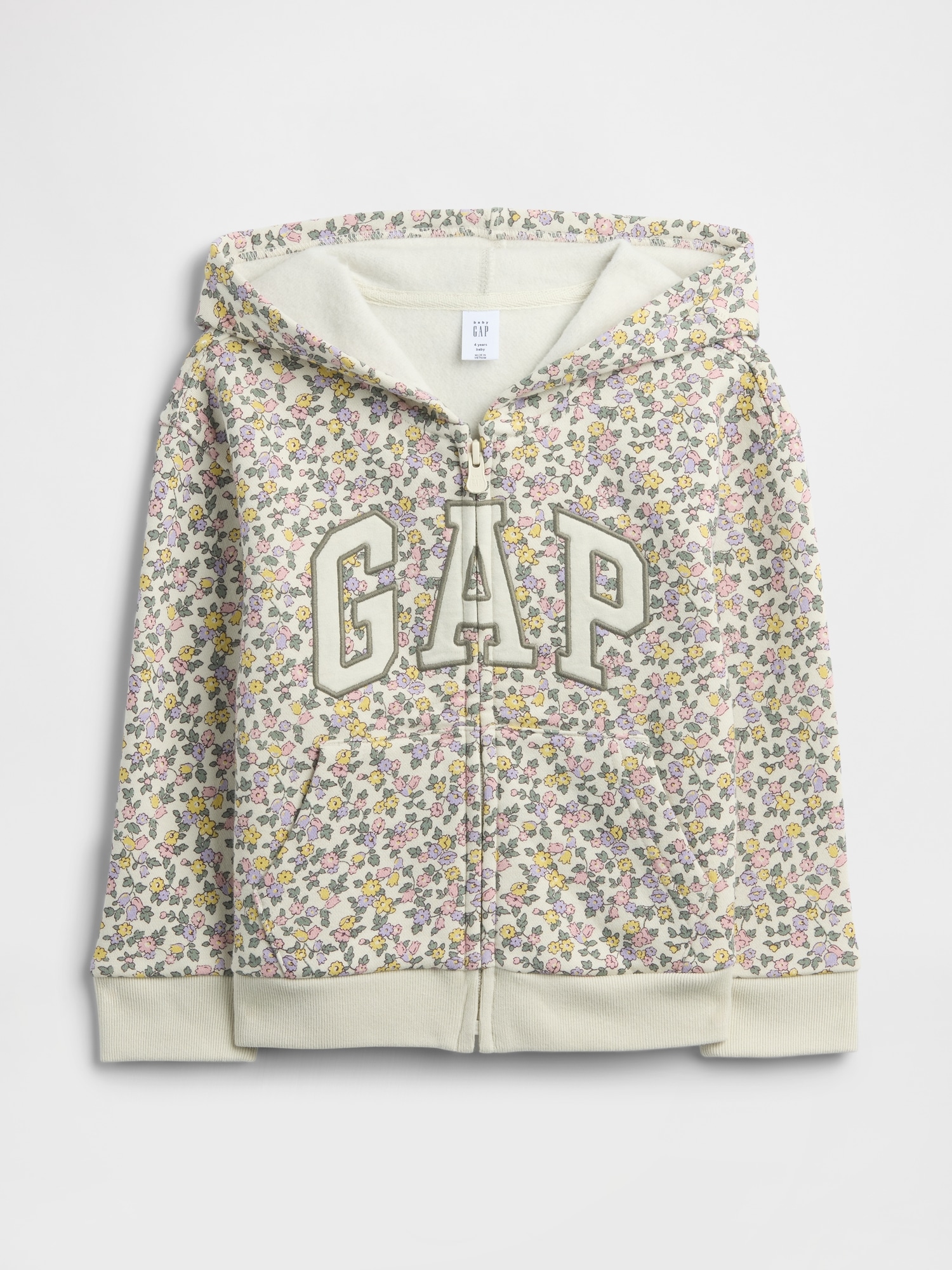 babyGap Logo Zip Hoodie - Chino Floral