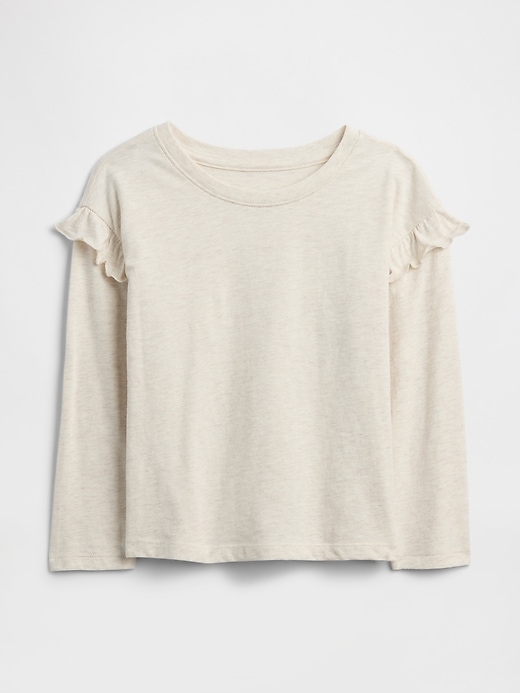 Image number 1 showing, babyGap Logo Ruffle Crewneck T-Shirt