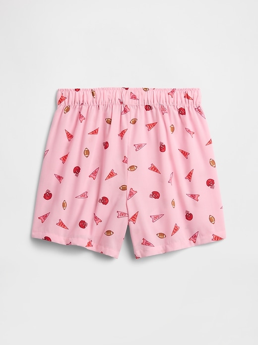 Image number 2 showing, Kids Pull-On Poplin PJ Shorts