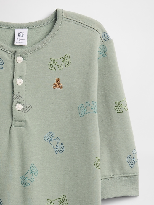 Image number 3 showing, Baby CloudLight Henley One-Piece