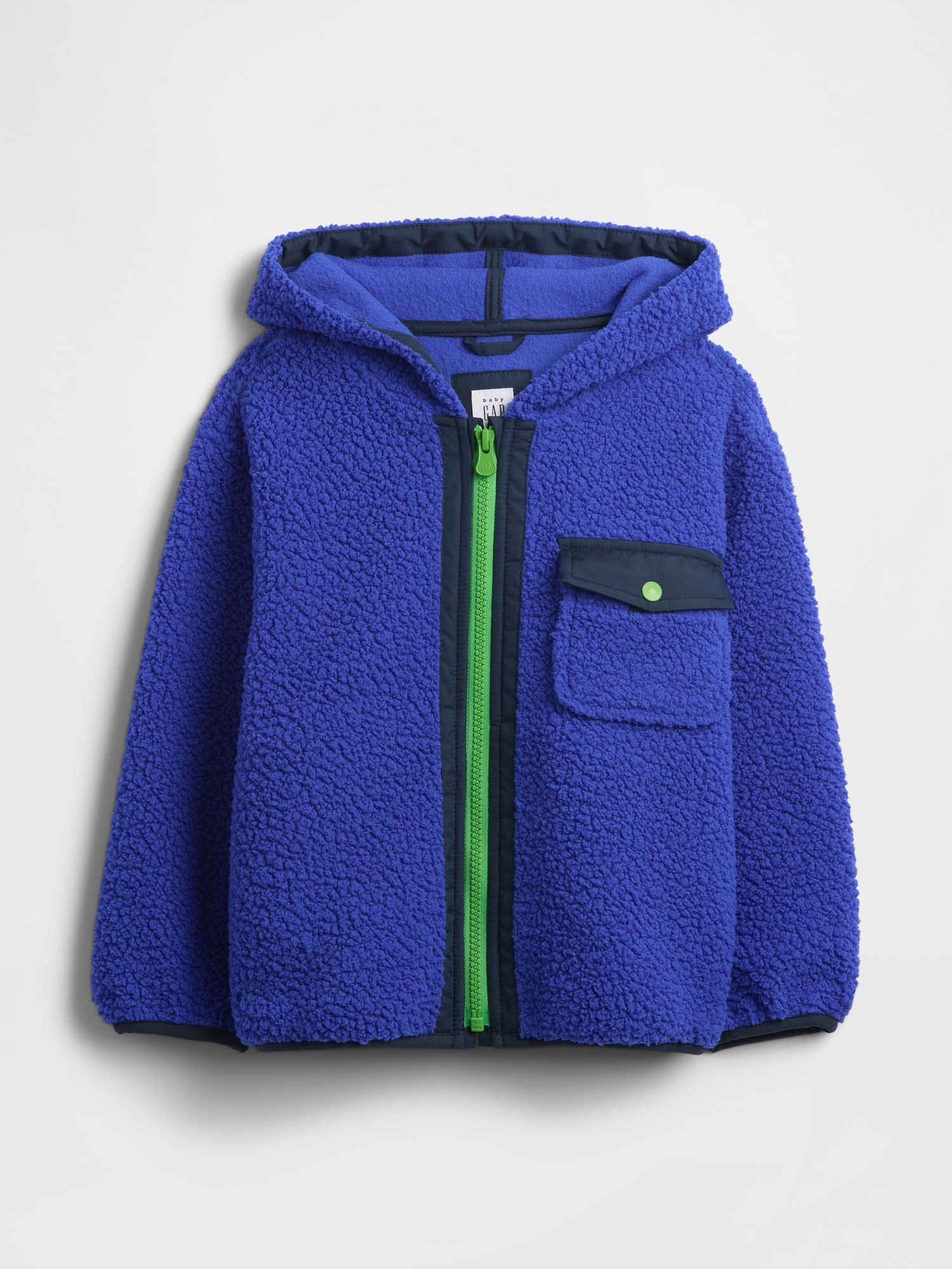 babyGap Sherpa Jacket - Royal Blue Gem