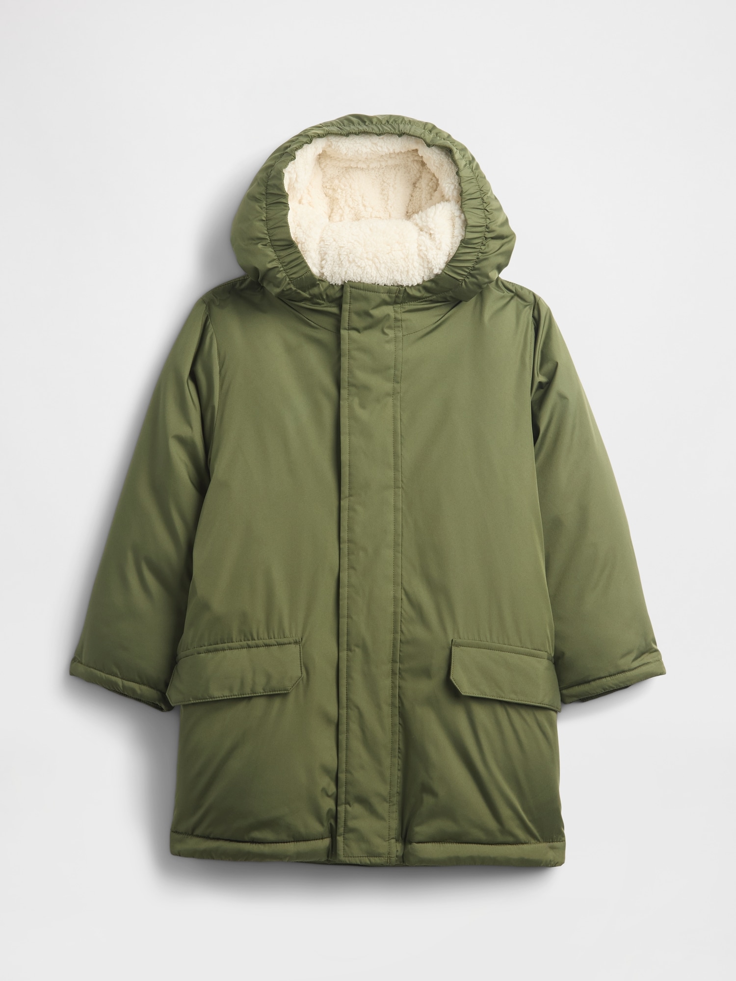 babyGap ColdControl Parka - Army Jacket Green