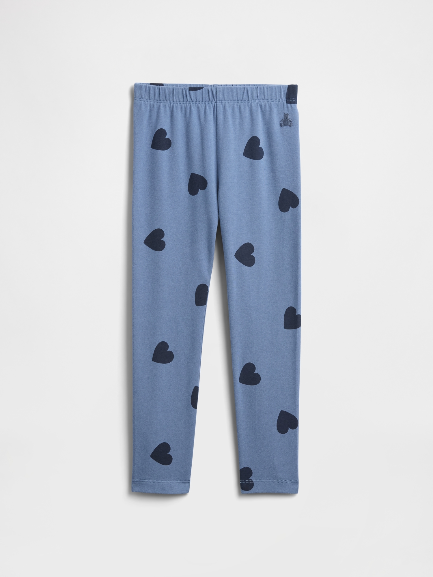 babyGap Pull-On Stretch Jersey Leggings - Cornflower Blue Hearts