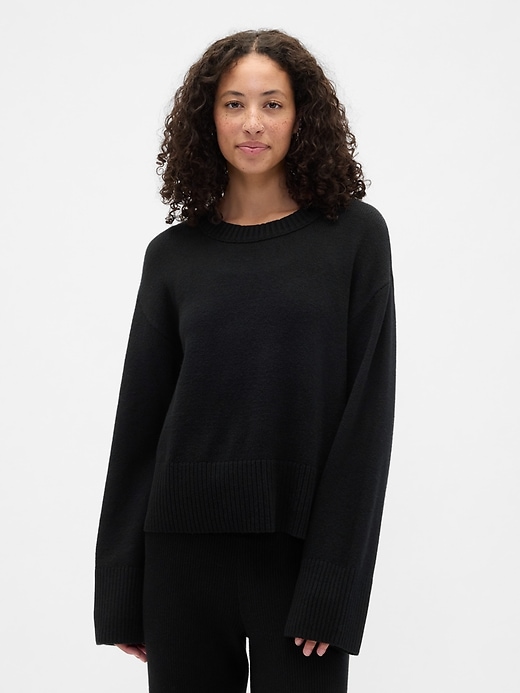 Image number 1 showing, CashSoft Relaxed Crewneck Sweater