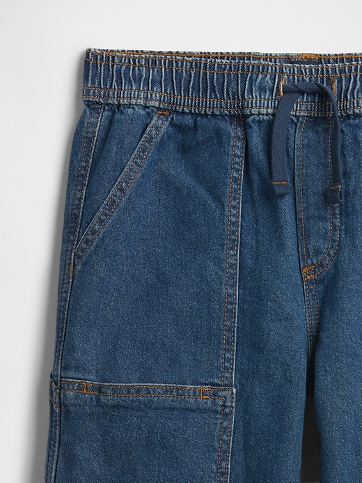 Image number 3 showing, Kids Relaxed Pull-On Denim Joggers