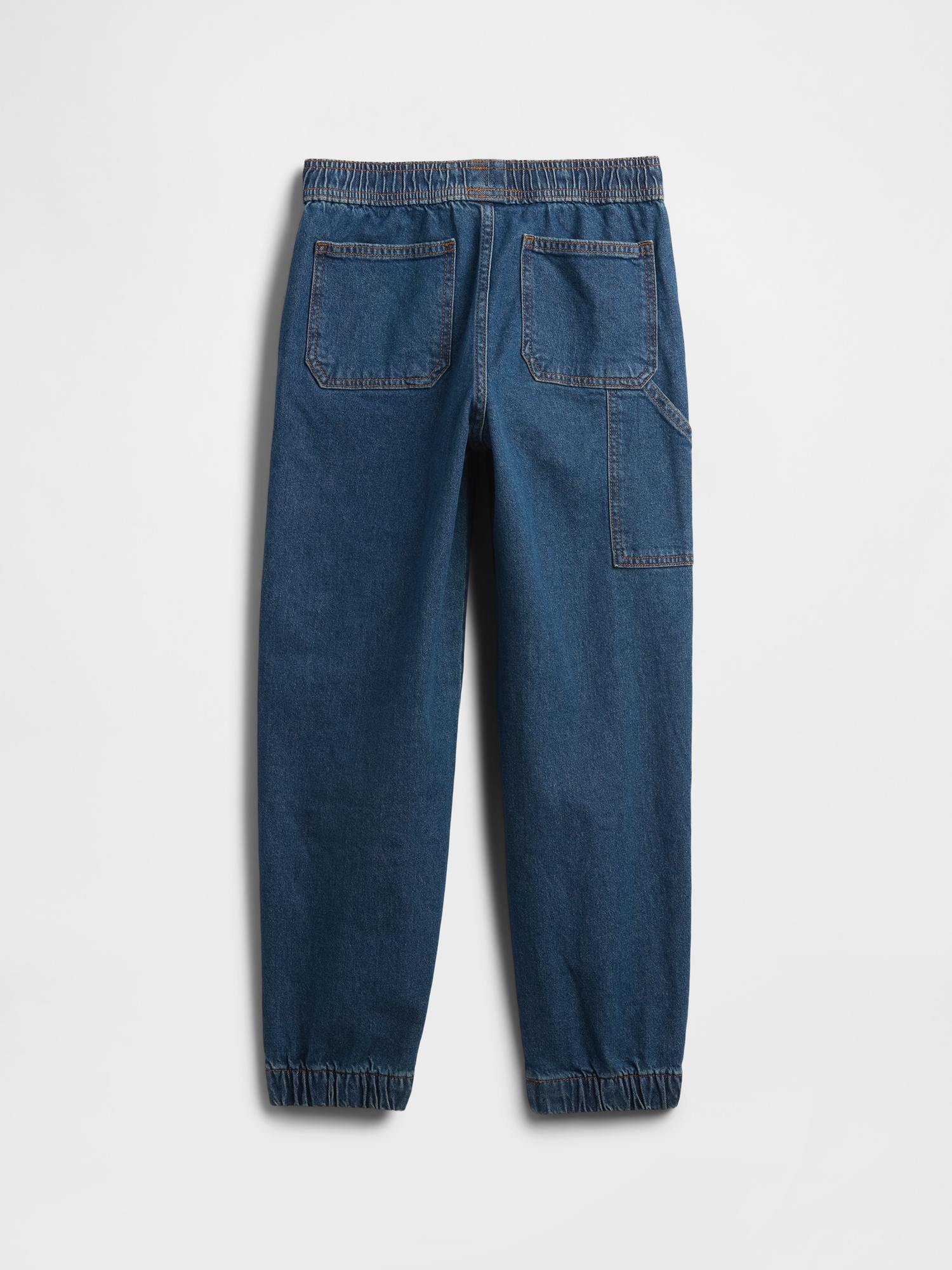 Gap Factory Kids Relaxed Pull-on Denim Joggers In Blue