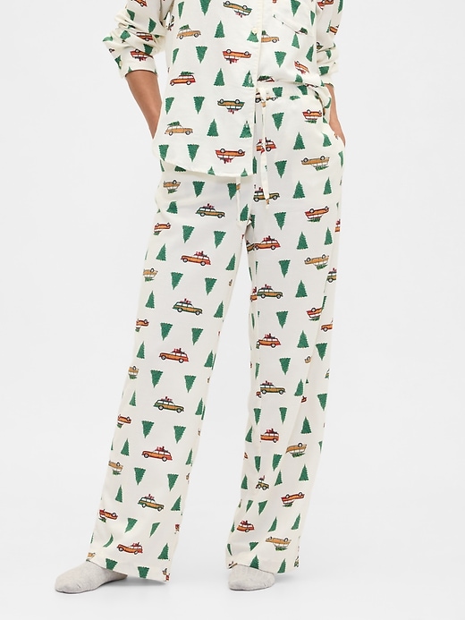Image number 3 showing, Flannel Pull-On PJ Pants