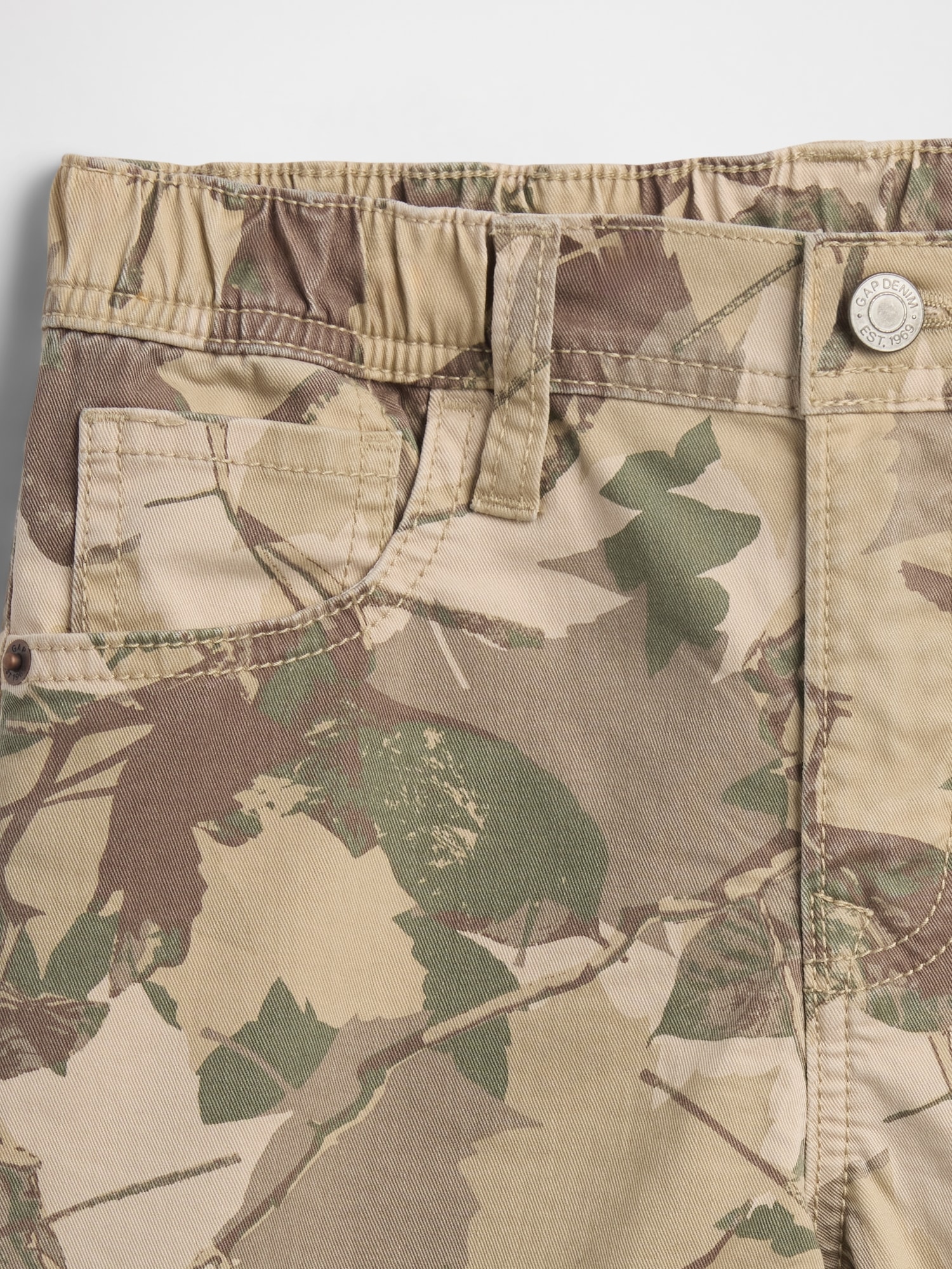 Gap Factory Kids Camo Relaxed Jeans In Gray
