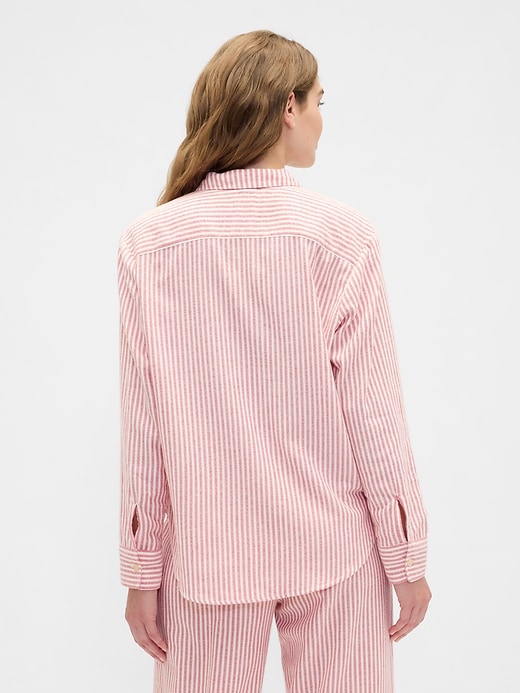 Image number 2 showing, Relaxed Flannel Sleep Shirt