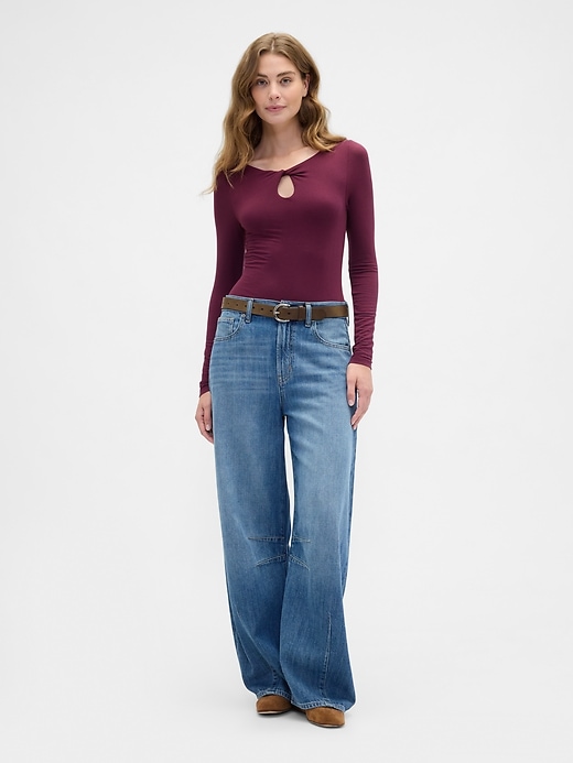 Image number 3 showing, Twist Boatneck Top