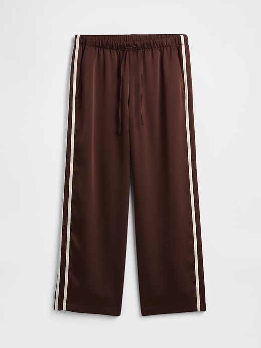Image number 7 showing, Relaxed Straight-Leg Stripe Satin Pants