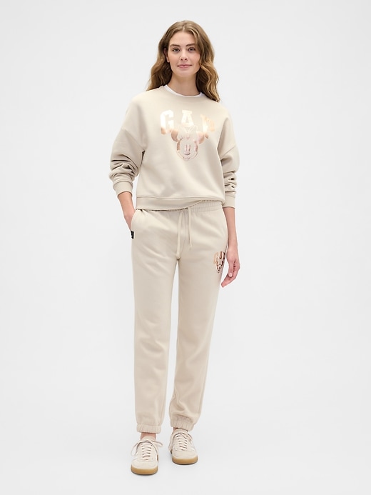 Image number 1 showing, Gap &#215 Disney Minnie Mouse Logo Joggers