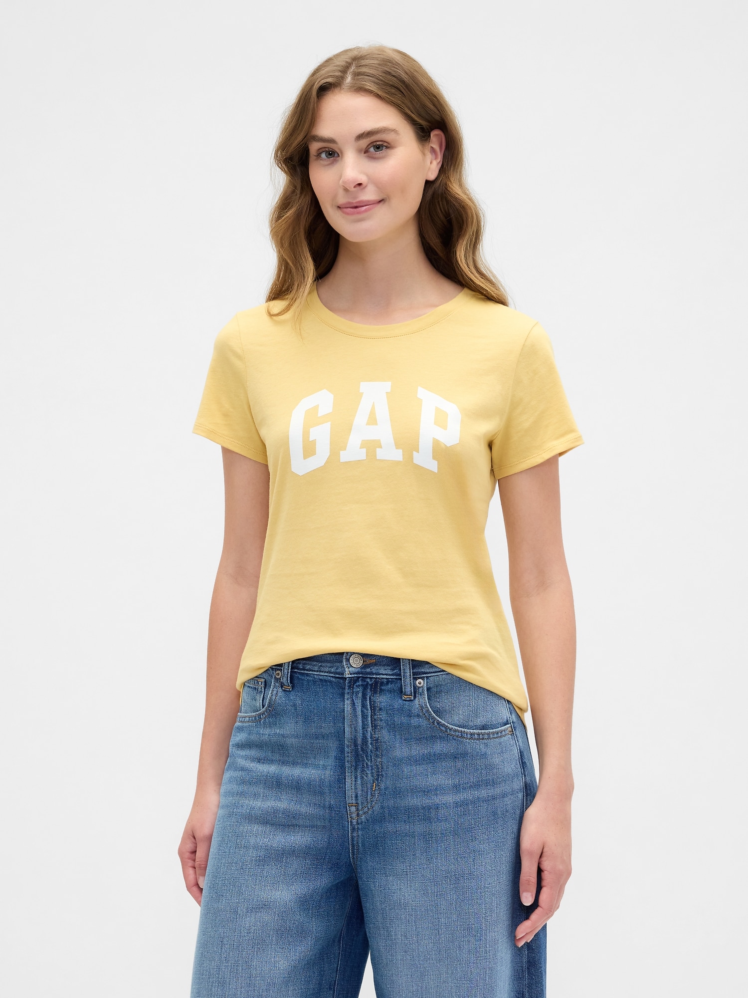 Gap Logo T-Shirt - French Almond Yellow