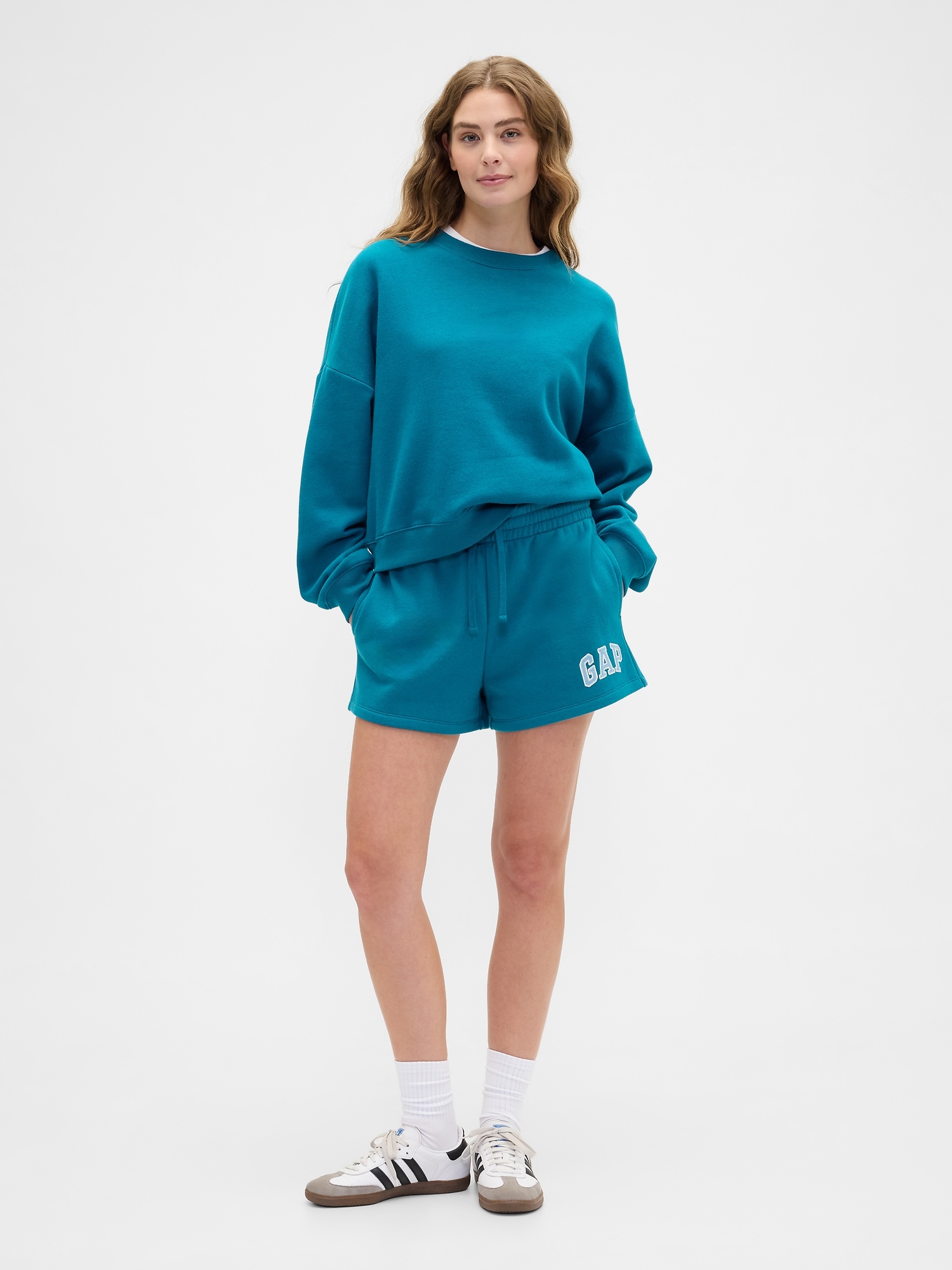 Gap Logo Shorts - Deep Water Teal
