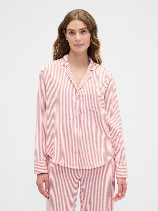Image number 1 showing, Relaxed Flannel Sleep Shirt