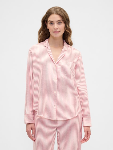 Relaxed Flannel Sleep Shirt