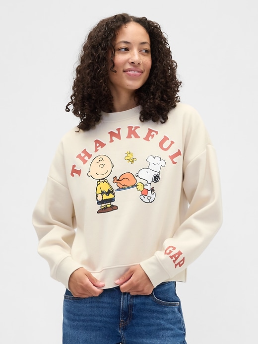 Image number 1 showing, Peanuts Oversized Gap Logo Sweatshirt