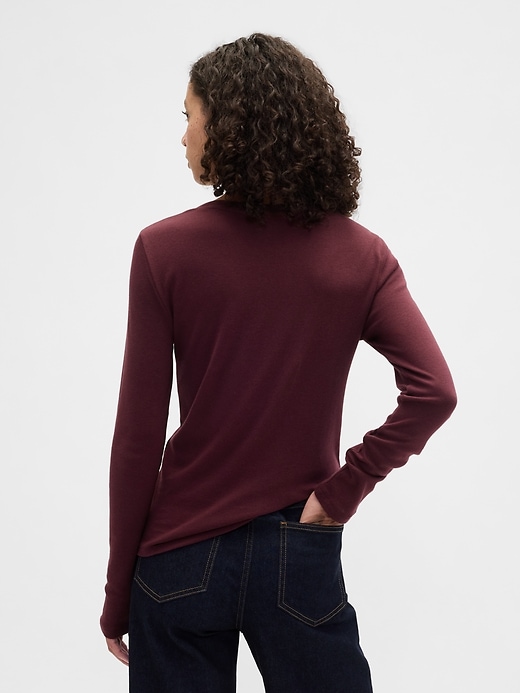Image number 2 showing, Modern Ribbed Crewneck T-Shirt