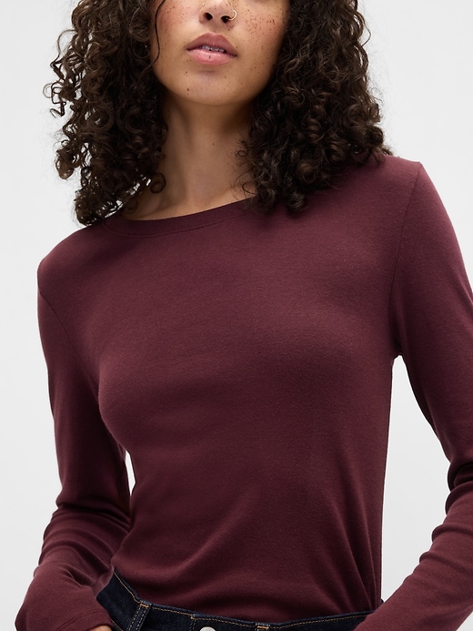 Image number 4 showing, Modern Ribbed Crewneck T-Shirt