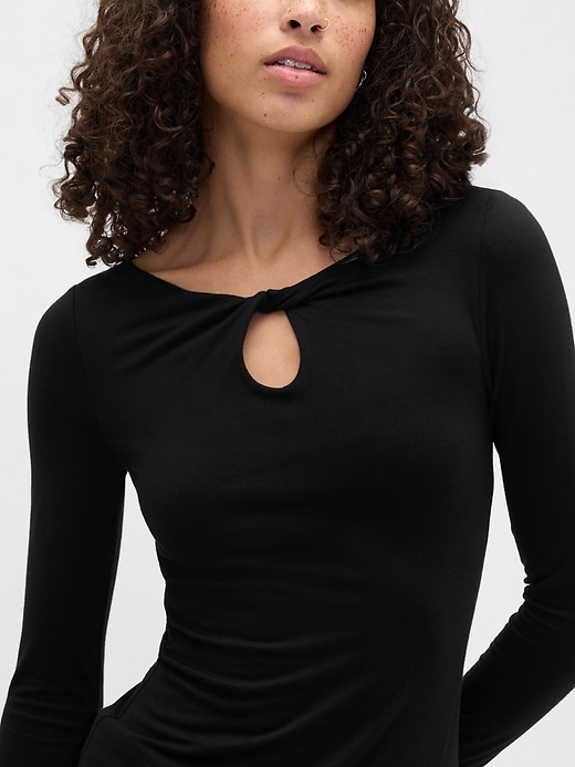 Image number 4 showing, Twist Boatneck Top