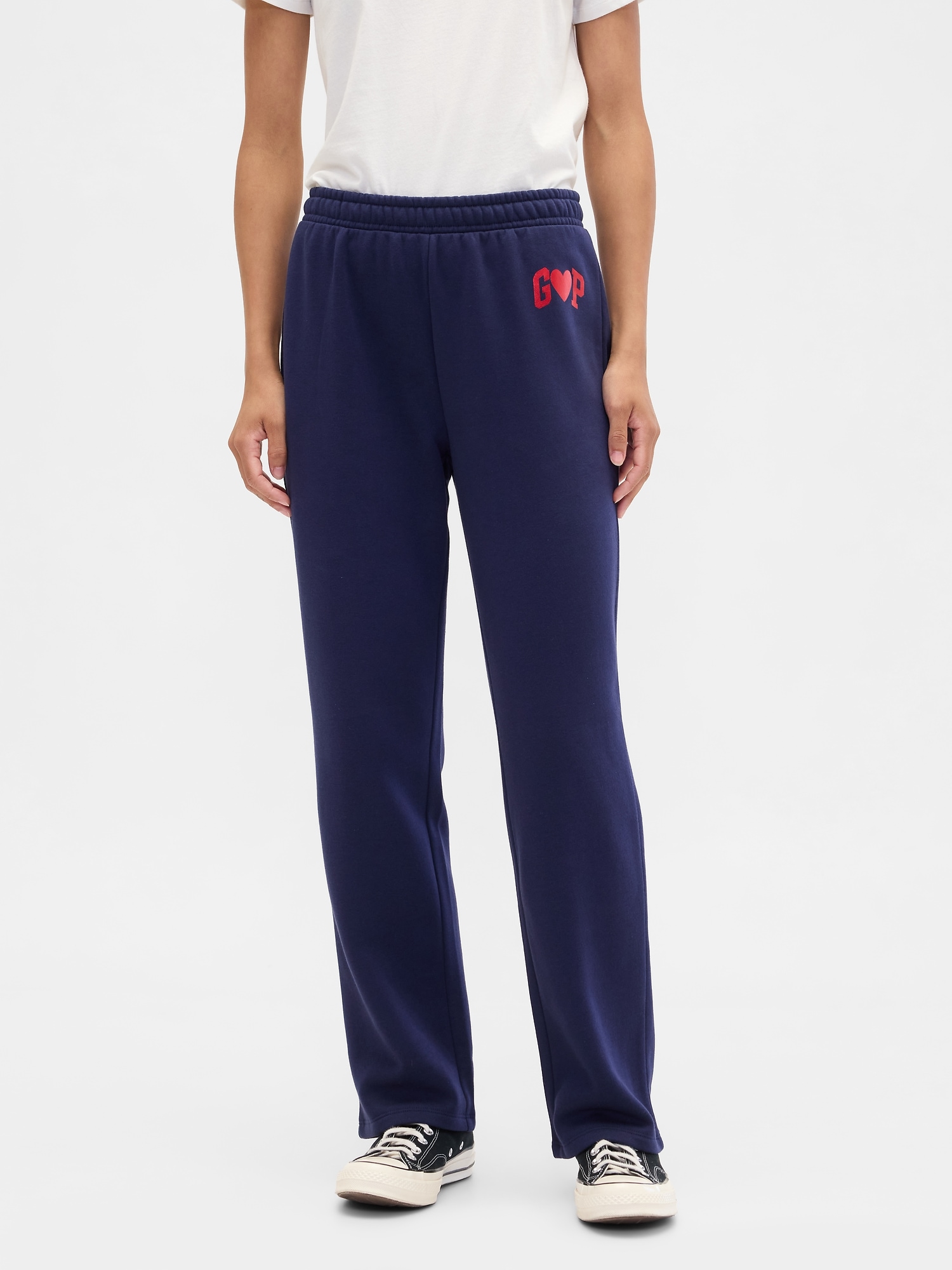 Gap Factory Gap Logo Pull-on Slim Sweatpants In Blue