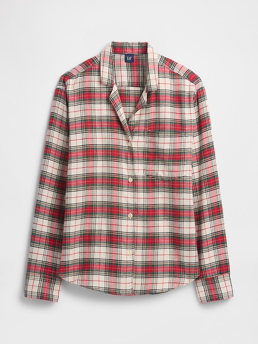Image number 4 showing, Relaxed Flannel Sleep Shirt