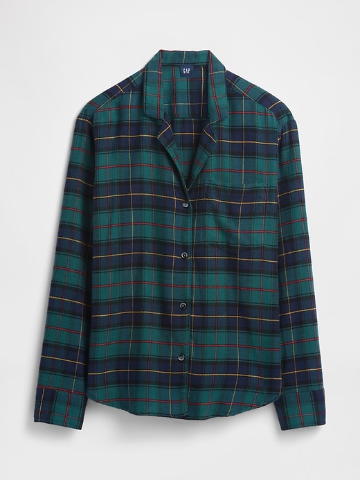 Image number 4 showing, Relaxed Flannel Sleep Shirt