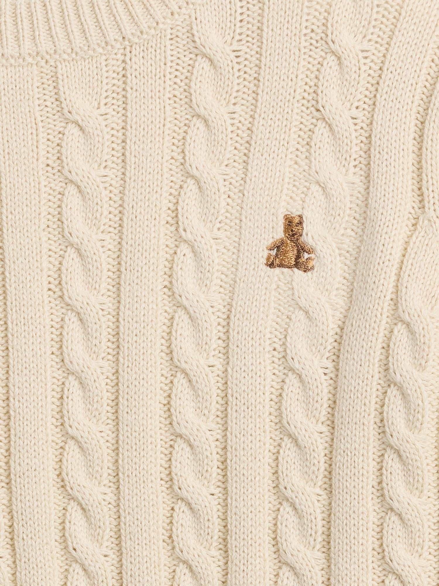Gap Factory Babygap Cable-knit Crewneck Sweater In Neutral