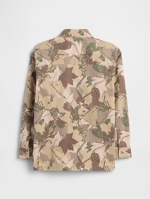 Image number 2 showing, Kids Relaxed Camo Shirt Jacket