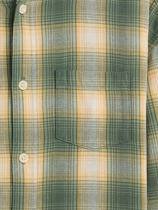 Image number 3 showing, Kids Relaxed Hooded Flannel Shirt