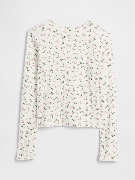 Image number 2 showing, Kids Ribbed Pointelle T-Shirt