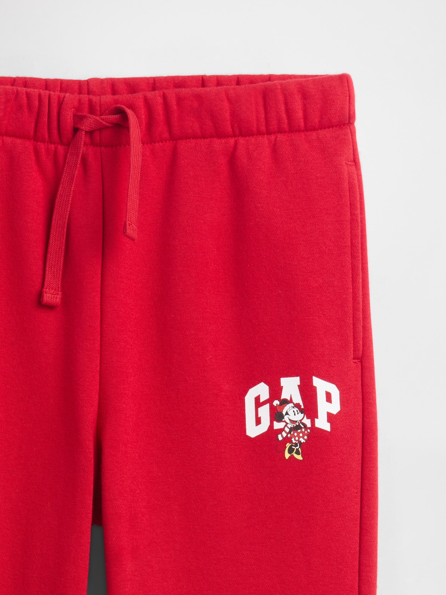 Gap Factory Gapkids × Disney Minnie Mouse Relaxed Logo Joggers In Red