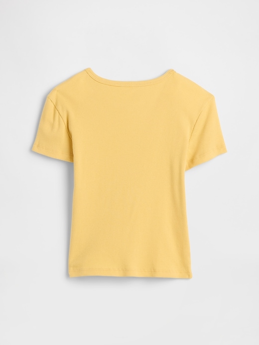 Image number 2 showing, Kids Ribbed Pointelle T-Shirt