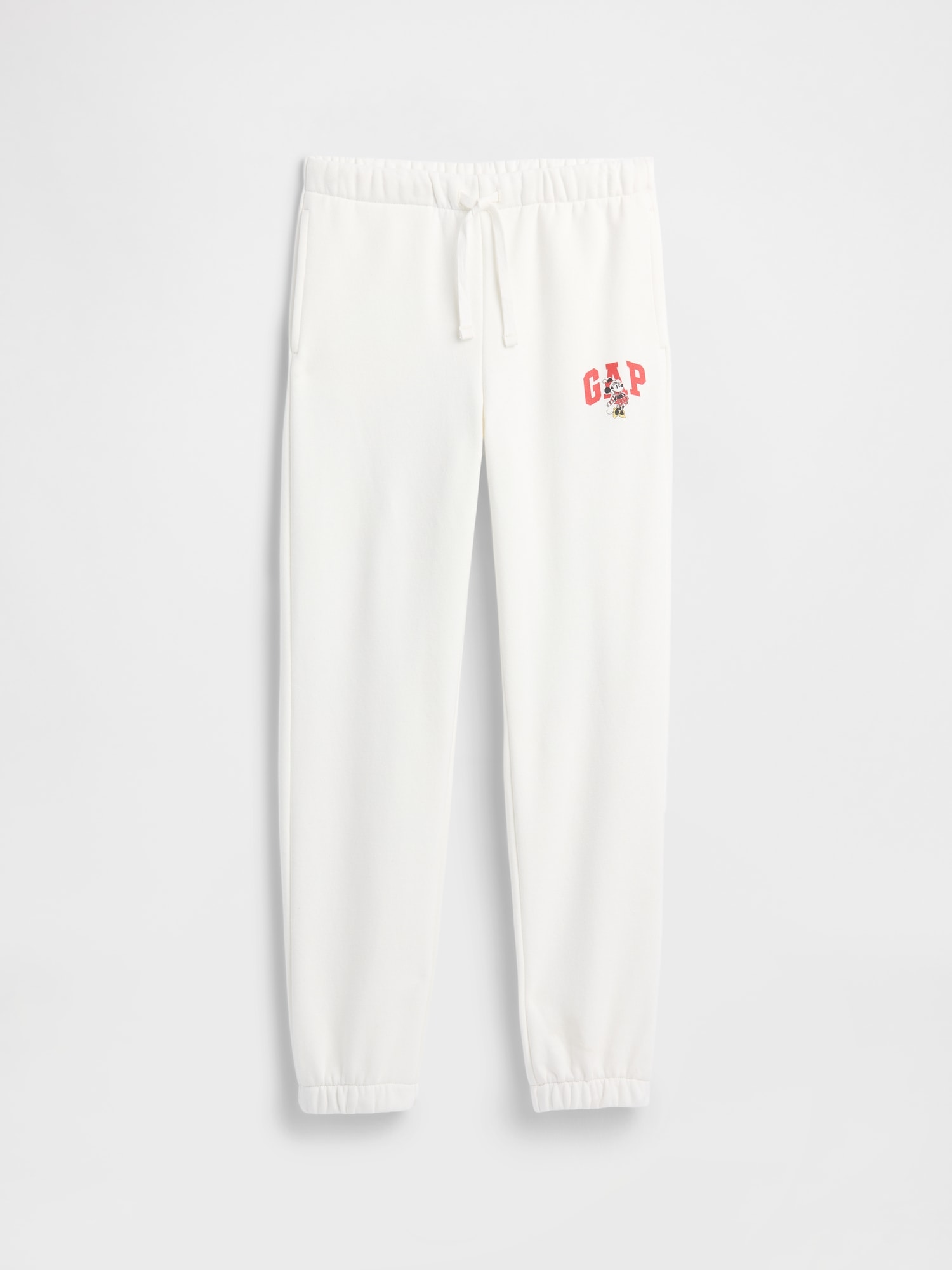 GapKids × Disney Minnie Mouse Relaxed Logo Joggers - Disney Family White