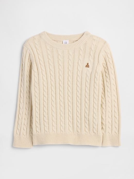 Image number 1 showing, babyGap Cable-Knit Crewneck Sweater
