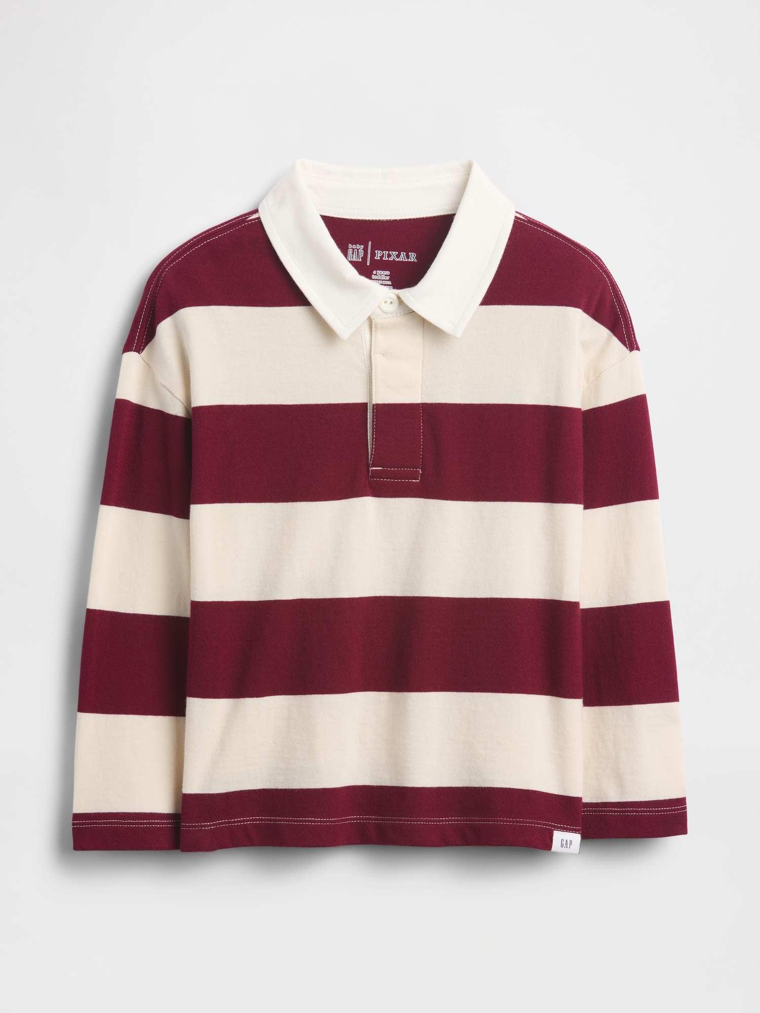 babyGap × Disney Rugby Polo Shirt - Red Delicious Lightning Mcqueen Cars