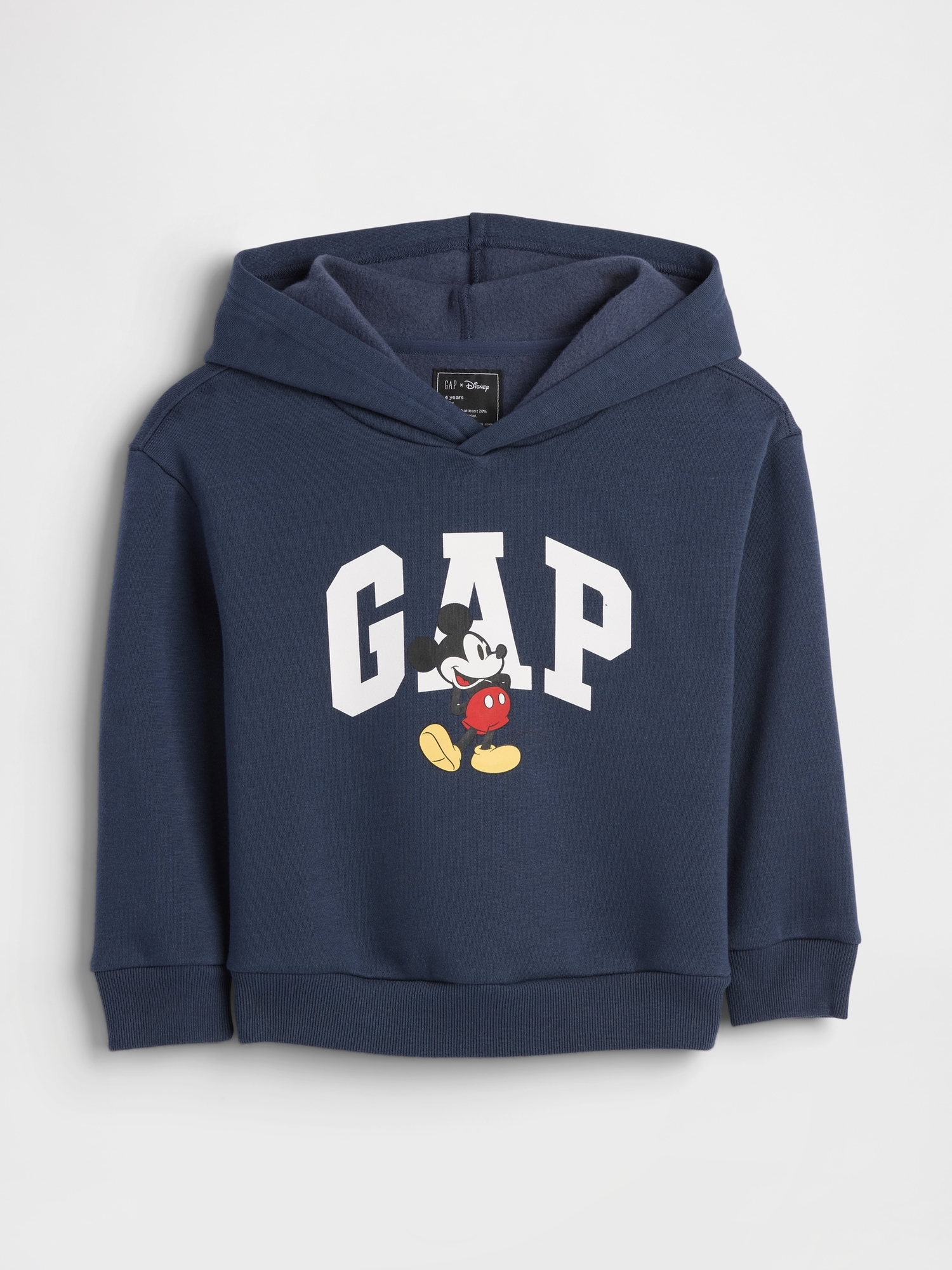 babyGap × Disney Mickey Mouse Relaxed Logo Hoodie - Disney Family Navy
