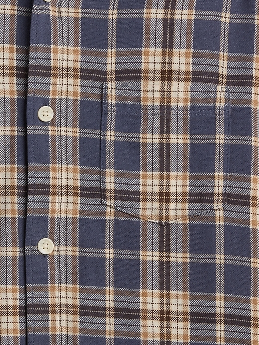 Image number 3 showing, Kids Relaxed Hooded Flannel Shirt