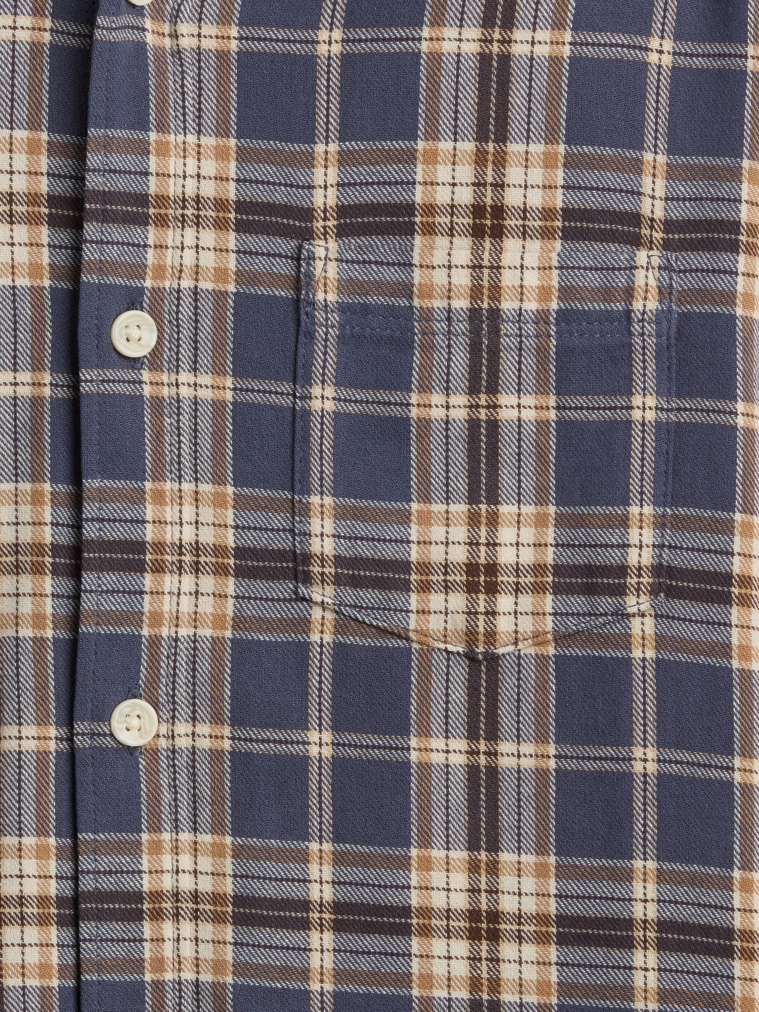 Gap Factory Kids Relaxed Hooded Flannel Shirt In Blue
