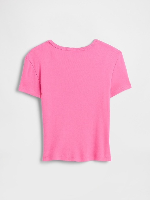 Image number 2 showing, Kids Ribbed Pointelle T-Shirt