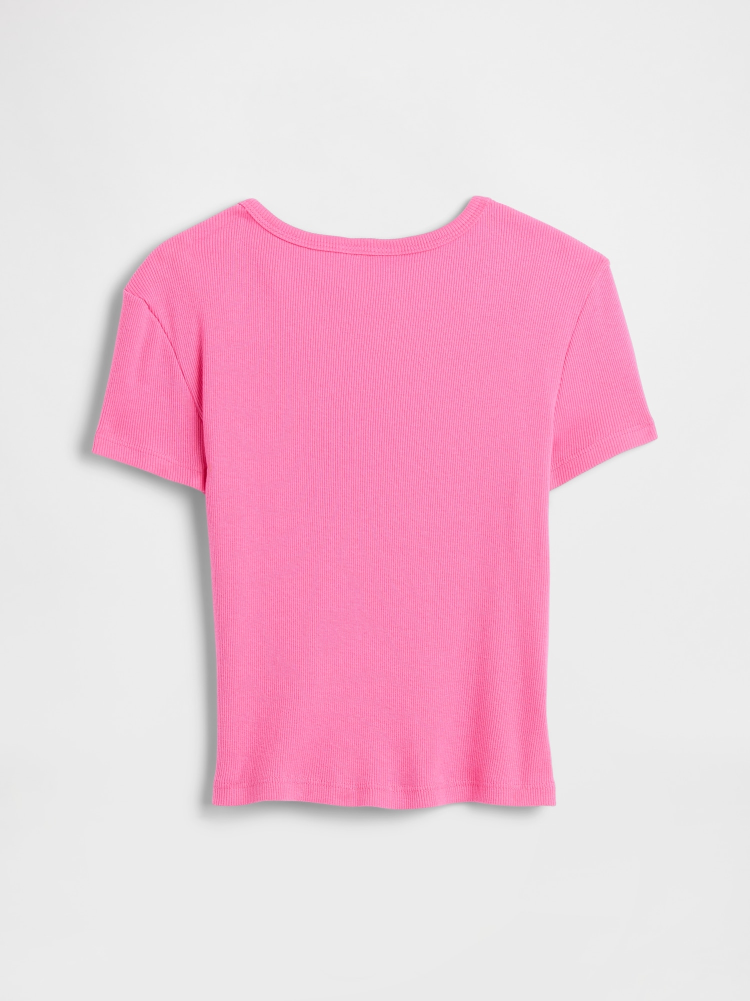 Gap Factory Kids Ribbed Pointelle T-shirt In Pink