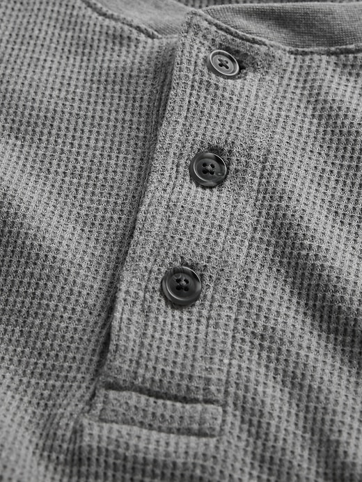Image number 4 showing, Waffle-Knit Henley T-Shirt