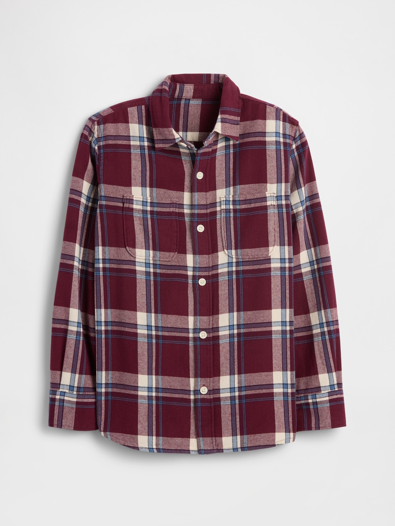 Kids Flannel Shirt - Tuscan Red