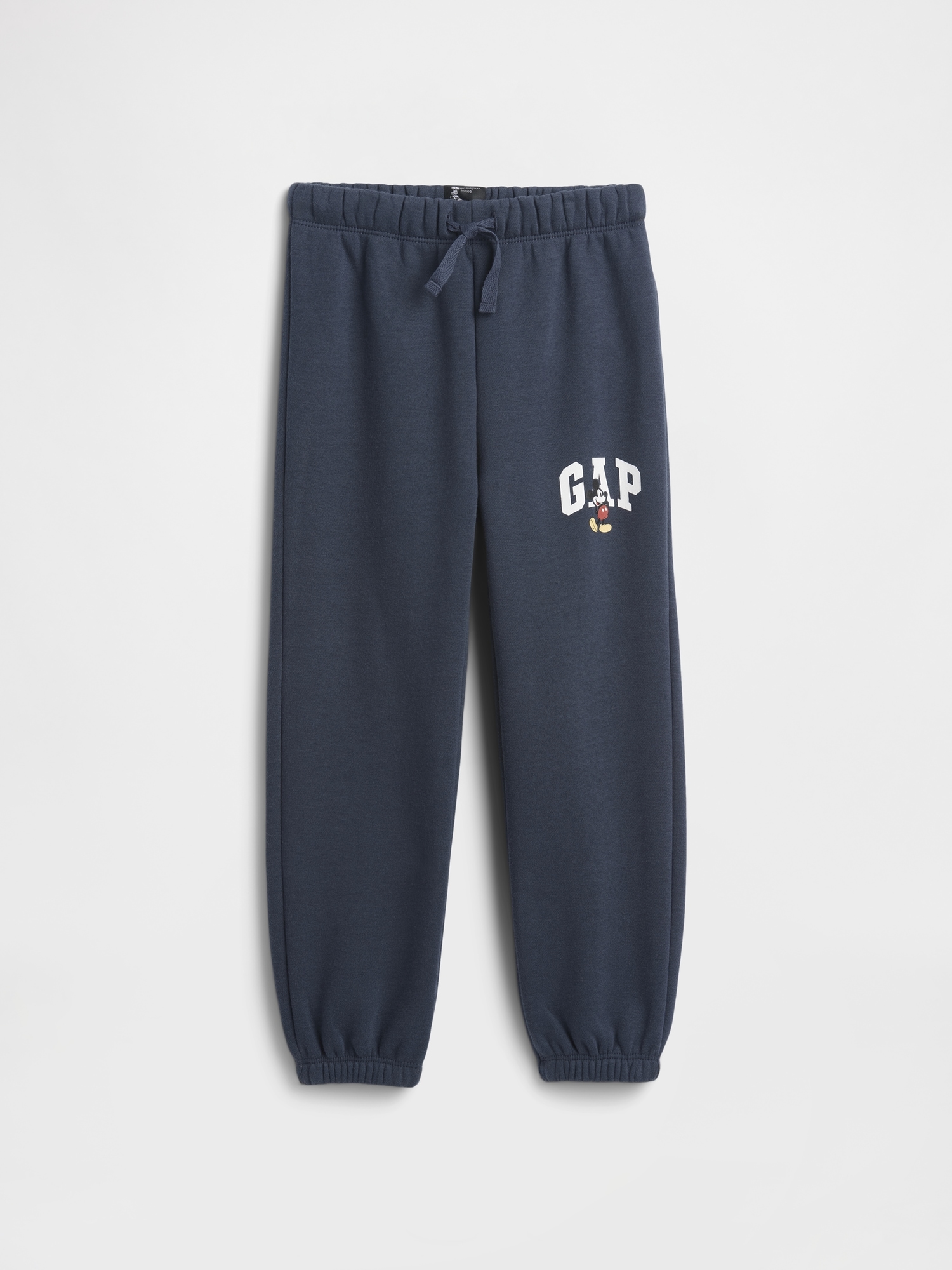 babyGap × Disney Mickey Mouse Relaxed Logo Pull-On Joggers - Disney Family Navy