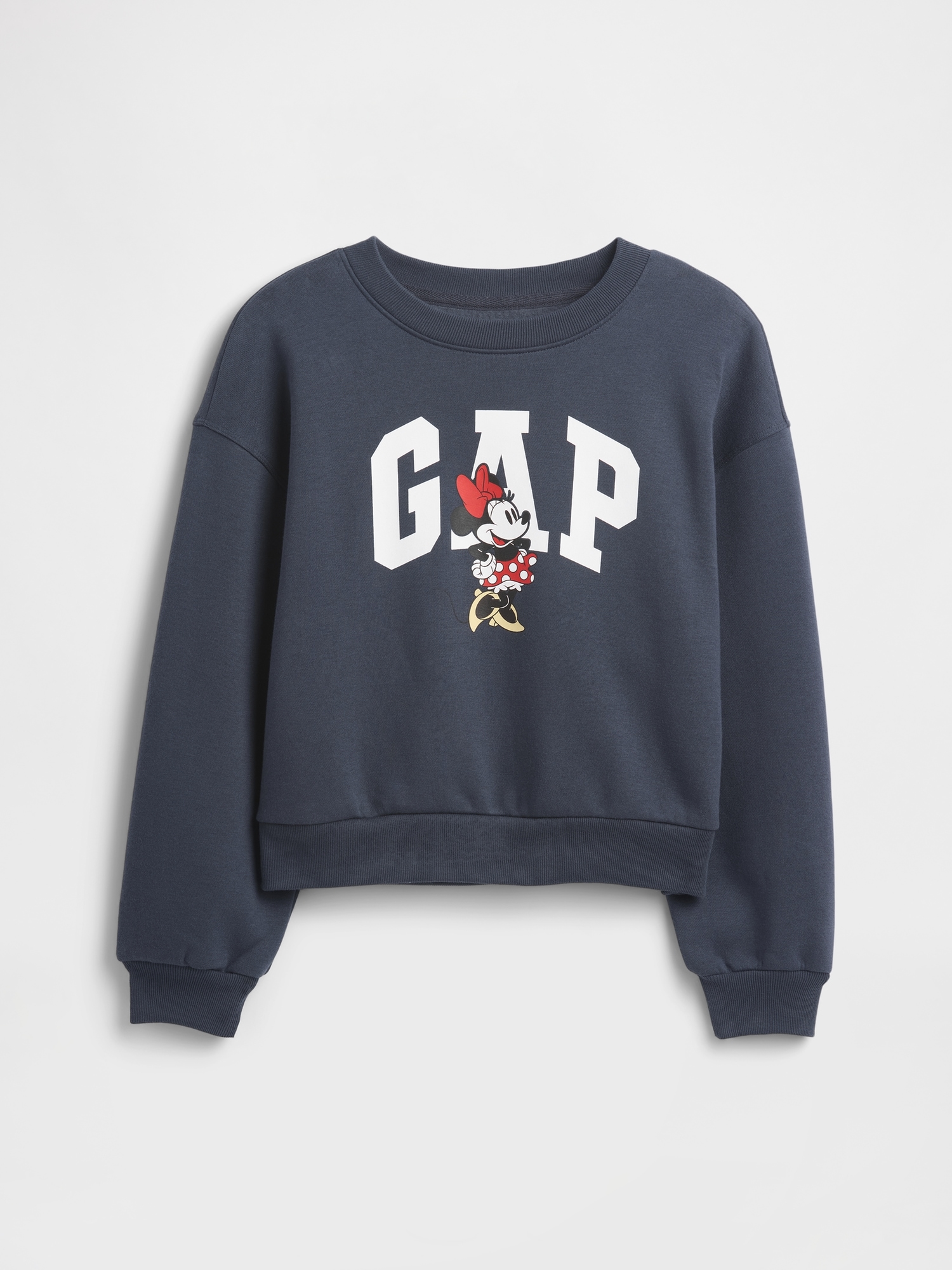 GapKids × Disney Minnie Mouse Oversized Logo Sweatshirt - Disney Family Navy