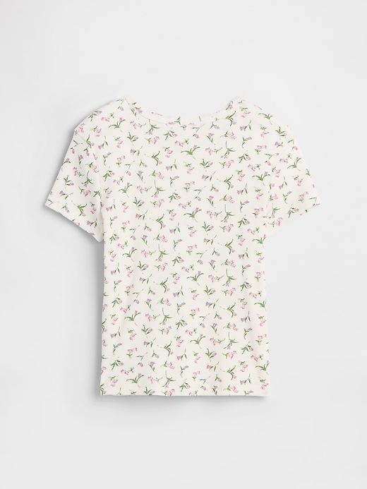 Image number 2 showing, Kids Ribbed Pointelle T-Shirt